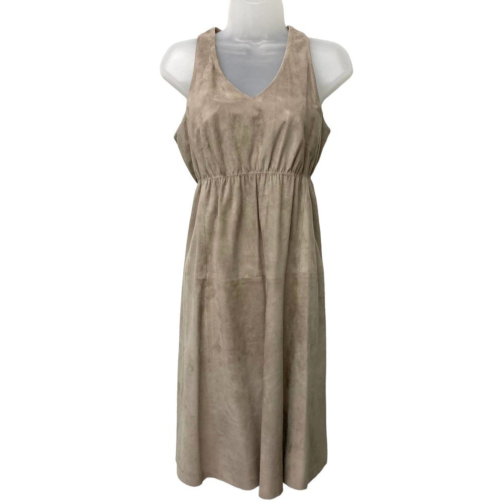 Max mara Leather Mini fit and flare Dress